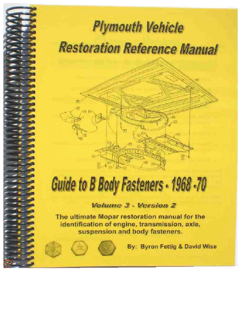 COVER PLYMOUTH B-Body VOLUME 3